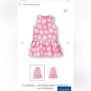 Janie and Jack FLORAL JACQUARD DRESS 12-18m